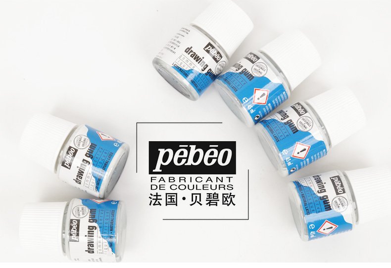 Pebeo Liquid Latex Masking Fluid Drawing Gum, 45ml/1.52oz Bottle