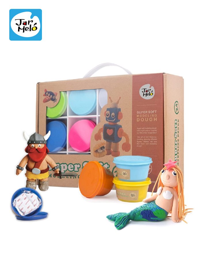 儿童橡皮泥小麦面粉彩泥套装宝宝粘土玩具 Jar Melo Youj Art 有间画材
