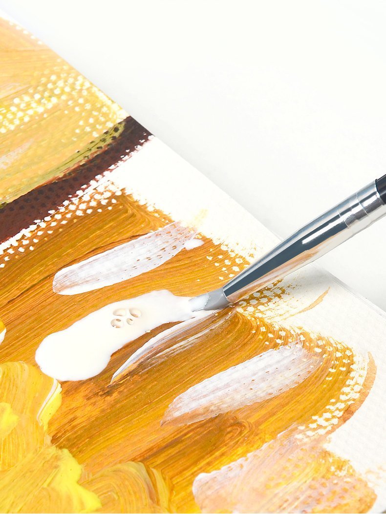 硅胶笔留白液专用笔五支套装硅胶笔水彩笔绘油画丙烯水粉造型肌理笔勾线